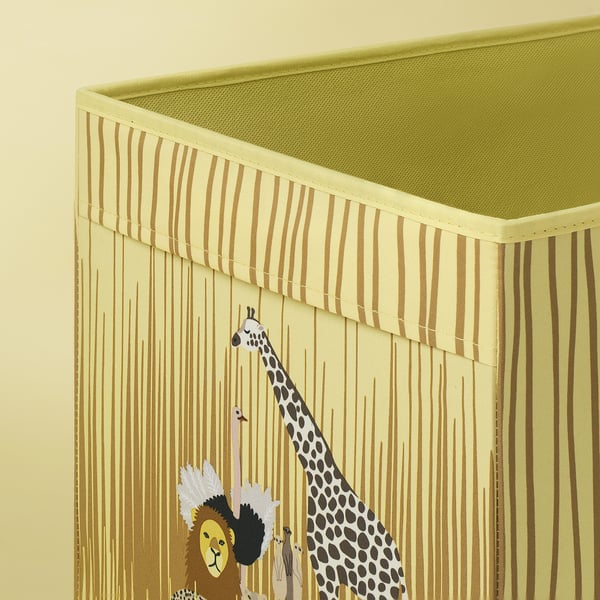 SANDLÖPARE ซันด์โลพาเร่ กล่องผ้า, ยีราฟ, 33x38x33 ซม.