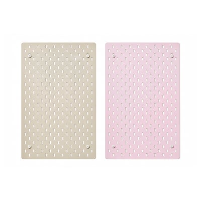 SKÅDIS สกัวดิส บอร์ดเจาะรู, เบจ/ชมพู, 36x56 ซม.