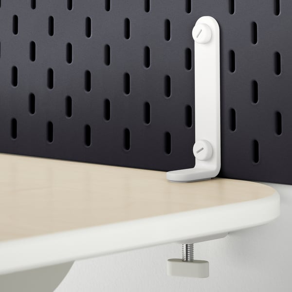 SKÅDIS สกัวดิส ชุดบอร์ดเจาะรู, ดำ, 76x56 ซม.