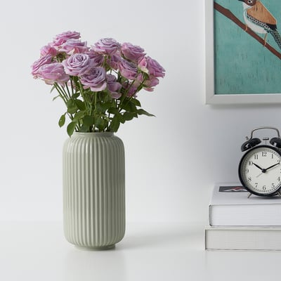 STILREN สตีลเรียน แจกัน, สีไลท์เทอร์ควอยซ์, 22 ซม.