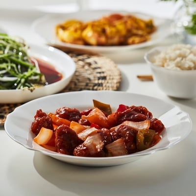 SVENSKMÅLLA สเวนสค์มอลลา จานก้นลึก, ขาว, 23 ซม.