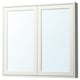 TÄNNFORSEN แทนฟอร์เซน ตู้กระจกพร้อมบาน, ขาว, 100x15x95 ซม.
