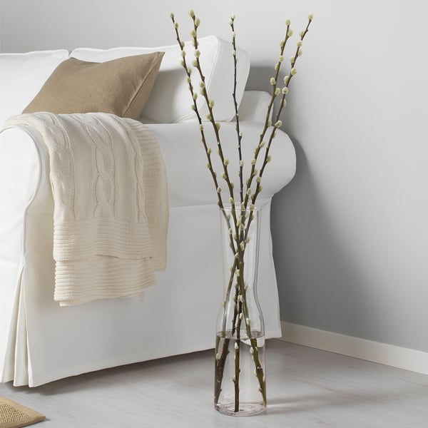 TIDVATTEN ทิดวัตเต็น แจกัน, แก้วใส, 45 ซม.