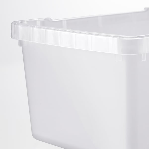 UPPSNOFSAD อุปป์สนอฟซัด กล่องเก็บของ, สีขาวขุ่น, 25x17x12 ซม./3.5 ลิตร
