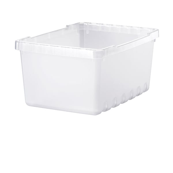 UPPSNOFSAD อุปป์สนอฟซัด กล่องเก็บของ, สีขาวขุ่น, 25x17x12 ซม./3.5 ลิตร