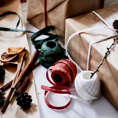 VINTERFINT วินเตอร์ฟินท์ ริบบิ้น, ขาว/แดง/เขียว, 20 ม.