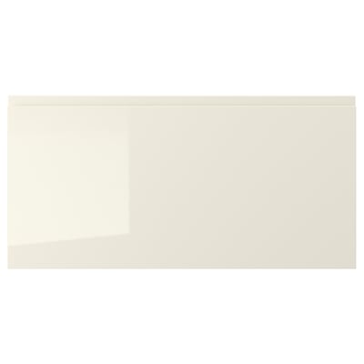 VOXTORP วอกซ์ทอร์ป หน้าลิ้นชัก, ไฮกลอส ไลท์เบจ, 80x40 ซม.