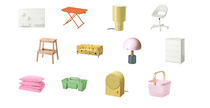Stylish and colorful IKEA dorm decor product recommendations, including bedding, storage, desk organization, and lighting.