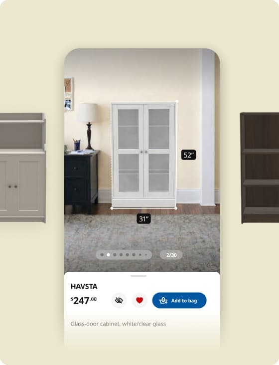 Swipe to quickly compare options