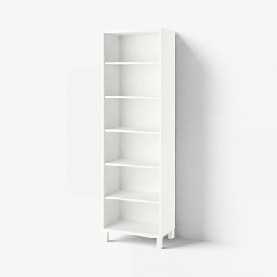 BESTÅ Cabinet, white, 23 5/8x15 3/4x79 1/2 "