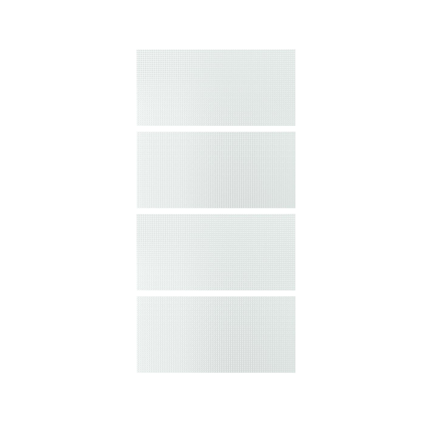 Ikea Lundbräsma 4 Panels For Sliding Door Frame, Checkered Glass, 39 3/8x79 1/8 "