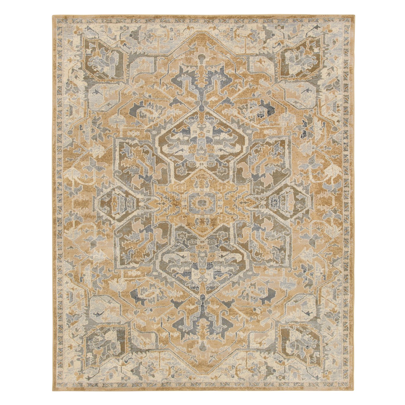 Ikea Järnväg Rug, Low Pile, Ornament Pattern Beige/dark Beige, 7 ' 10 "x10 '