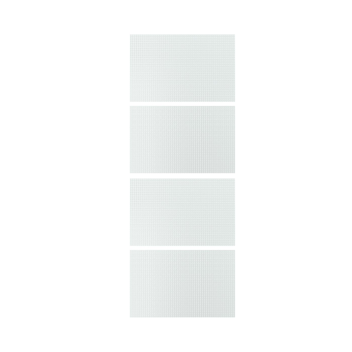 Ikea Lundbräsma 4 Panels For Sliding Door Frame, Checkered Glass, 29 1/2x79 1/8 "