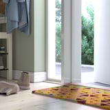 ABILDÅ Door mat, multicolor/triangle pattern, 1 ' 4 "x2 ' 4 "