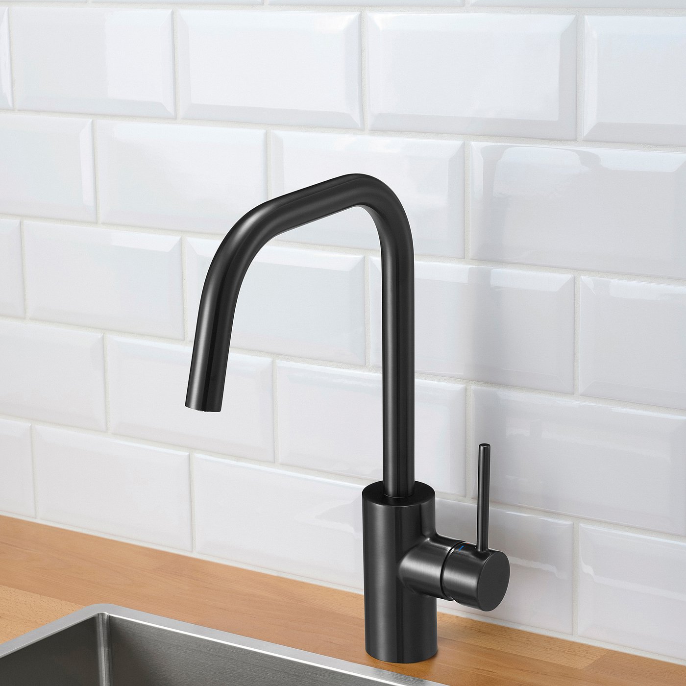 ÄLMAREN kitchen faucet, black - IKEA