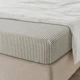 ÄNGSDVÄRGMAL Sheet set, green/stripe, Twin