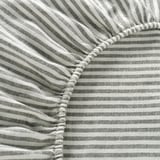 ÄNGSDVÄRGMAL Sheet set, green/stripe, Twin