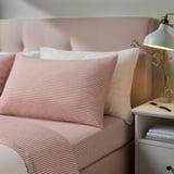 ÄNGSDVÄRGMAL Sheet set, light beige/red, Queen