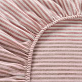 ÄNGSDVÄRGMAL Sheet set, light beige/red, Queen