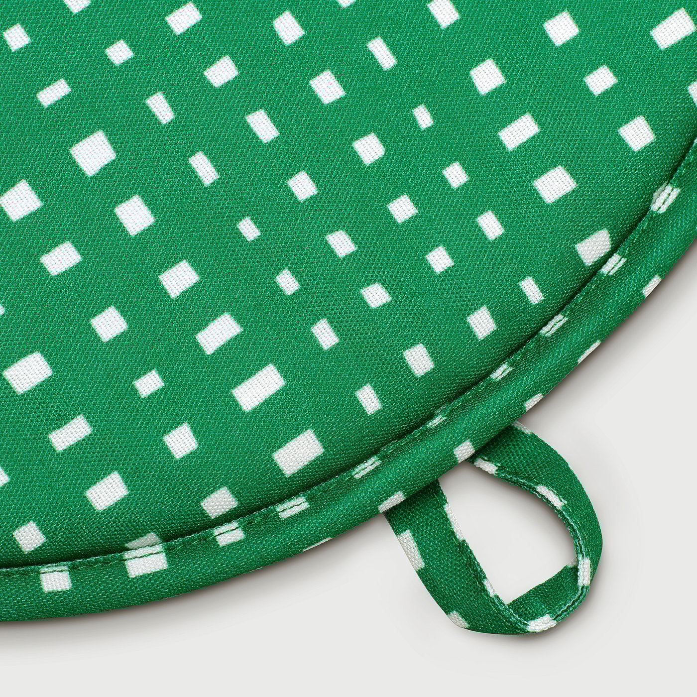 Chair pad, green/white 4