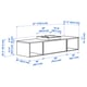 Stand Out Effect ÄNGSJÖN / BACKSJÖN wash-stand/wash-basin, brown oak effect/white marble ...