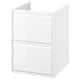 ÄNGSJÖN Bathroom vanity with drawers, high gloss white, 18x21x25 1/8 "