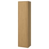 ÄNGSJÖN High cabinet with doors, oak effect, 18x15x77 "