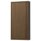 ÄNGSJÖN Wall cabinet with door, brown oak effect, 18x6x37 "