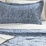 ÄNGSKLOCKA Comforter set, blue/white, King