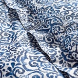 ÄNGSKLOCKA Comforter set, blue/white, King