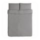 ÄNGSLILJA grey cotton duvet & pillows, soft & casual design.