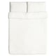 ÄNGSLILJA white bedding set: crisp white, 100% cotton, rectangular shape, clean minimalist design.