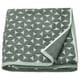 Bath sheet, gray/green,