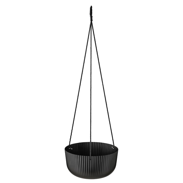 ÄPPELROS Hanging planter, indoor/outdoor anthracite, 10 ¾" IKEA