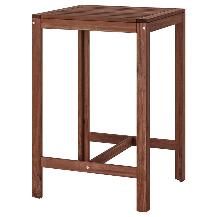 ÄPPLARÖ Bar table, outdoor, brown stained IKEA