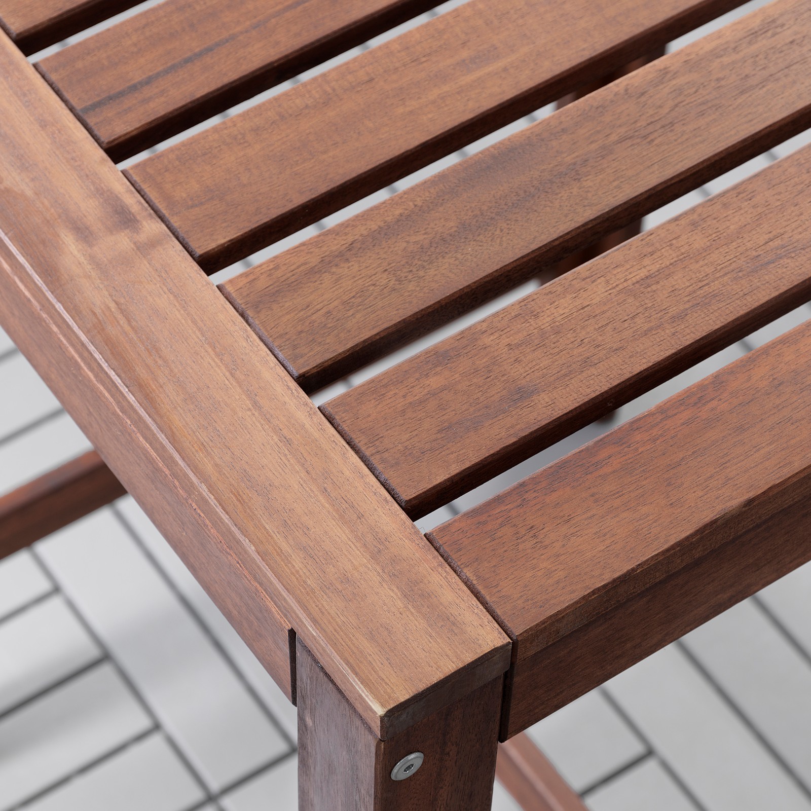 ÄPPLARÖ Bar table, outdoor, brown stained IKEA