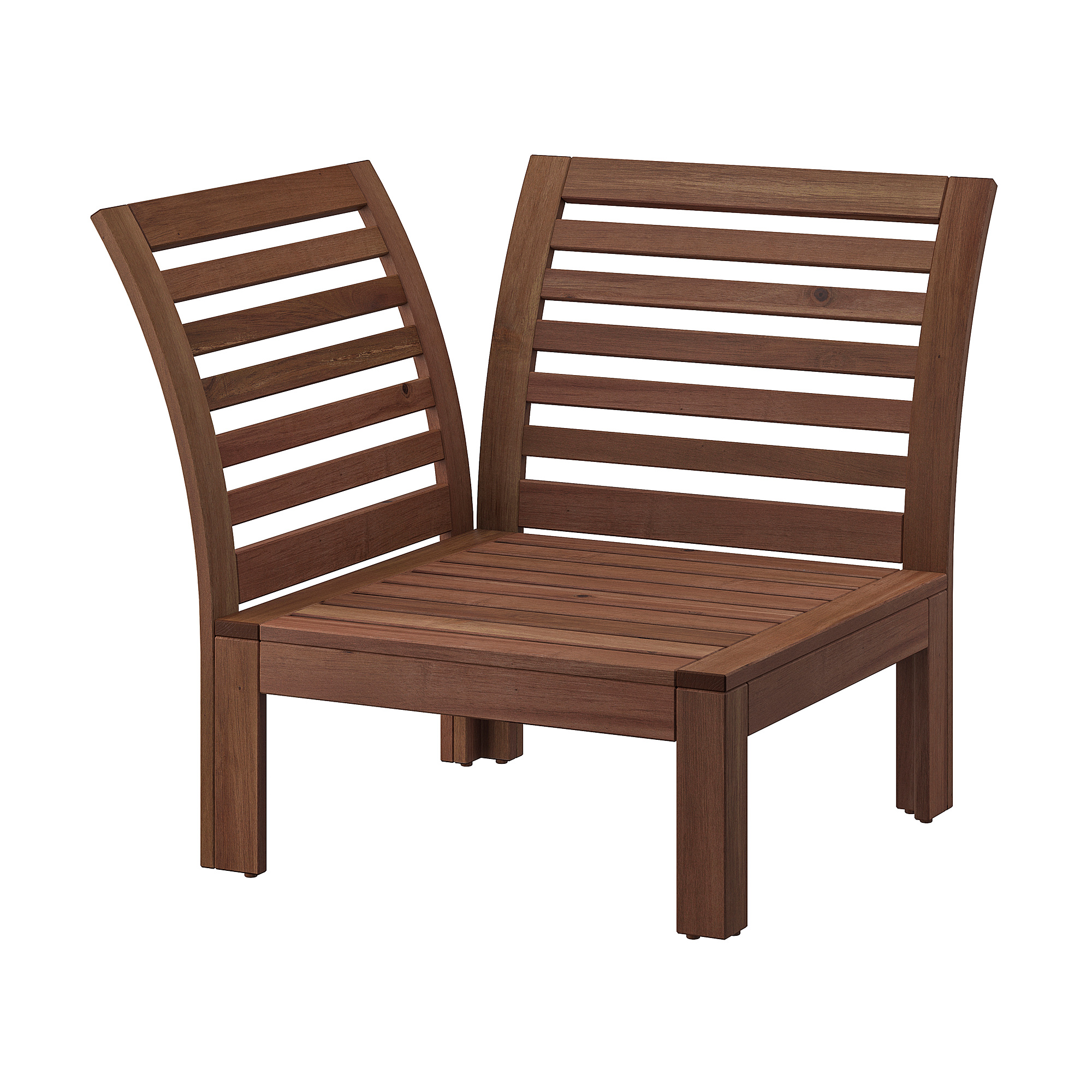 ÄPPLARÖ Corner section, outdoor, brown stained brown IKEA