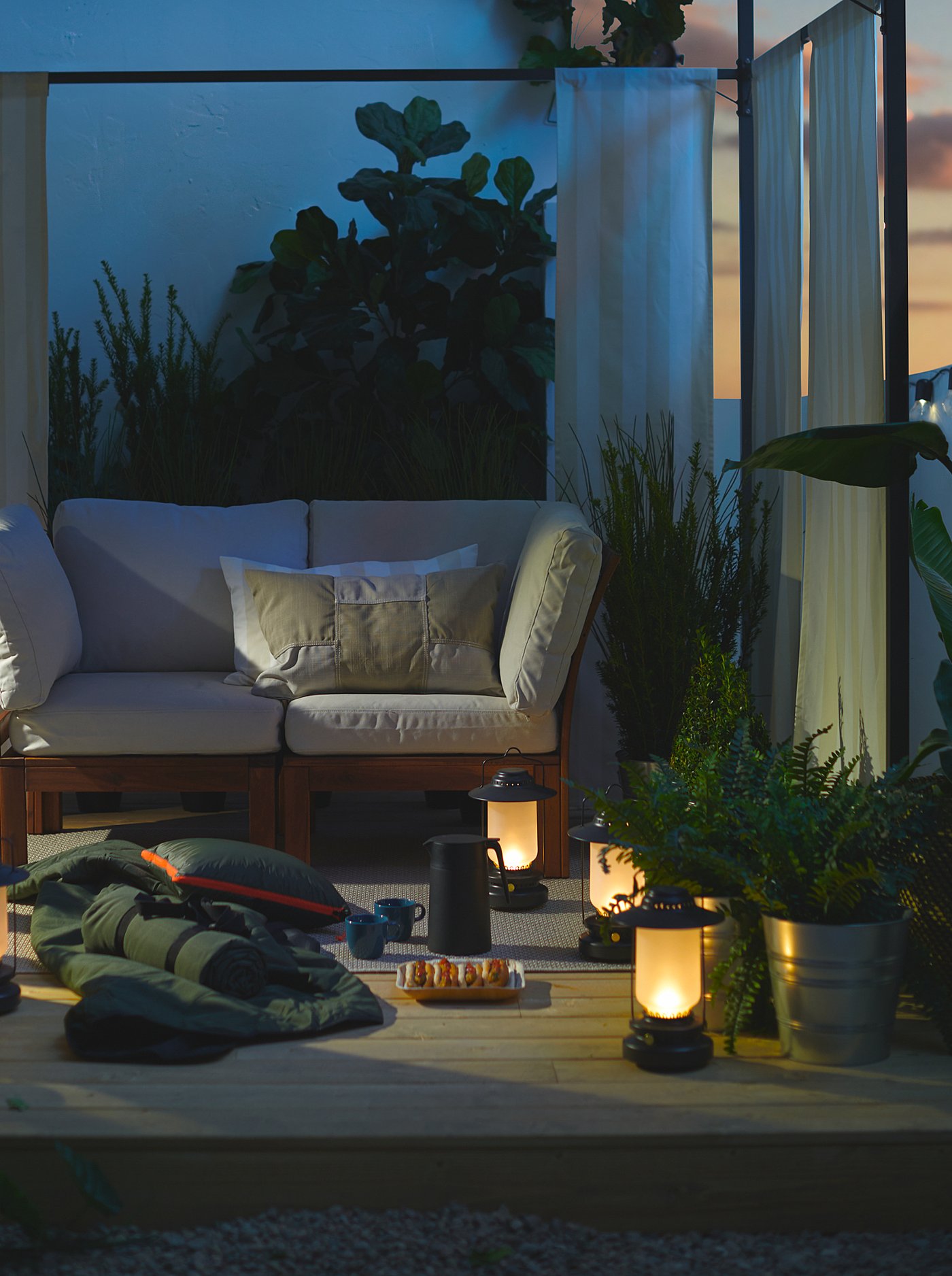 outdoor modular sectional on Applaro Corner Section Outdoor Brown Stained Brown Ikea