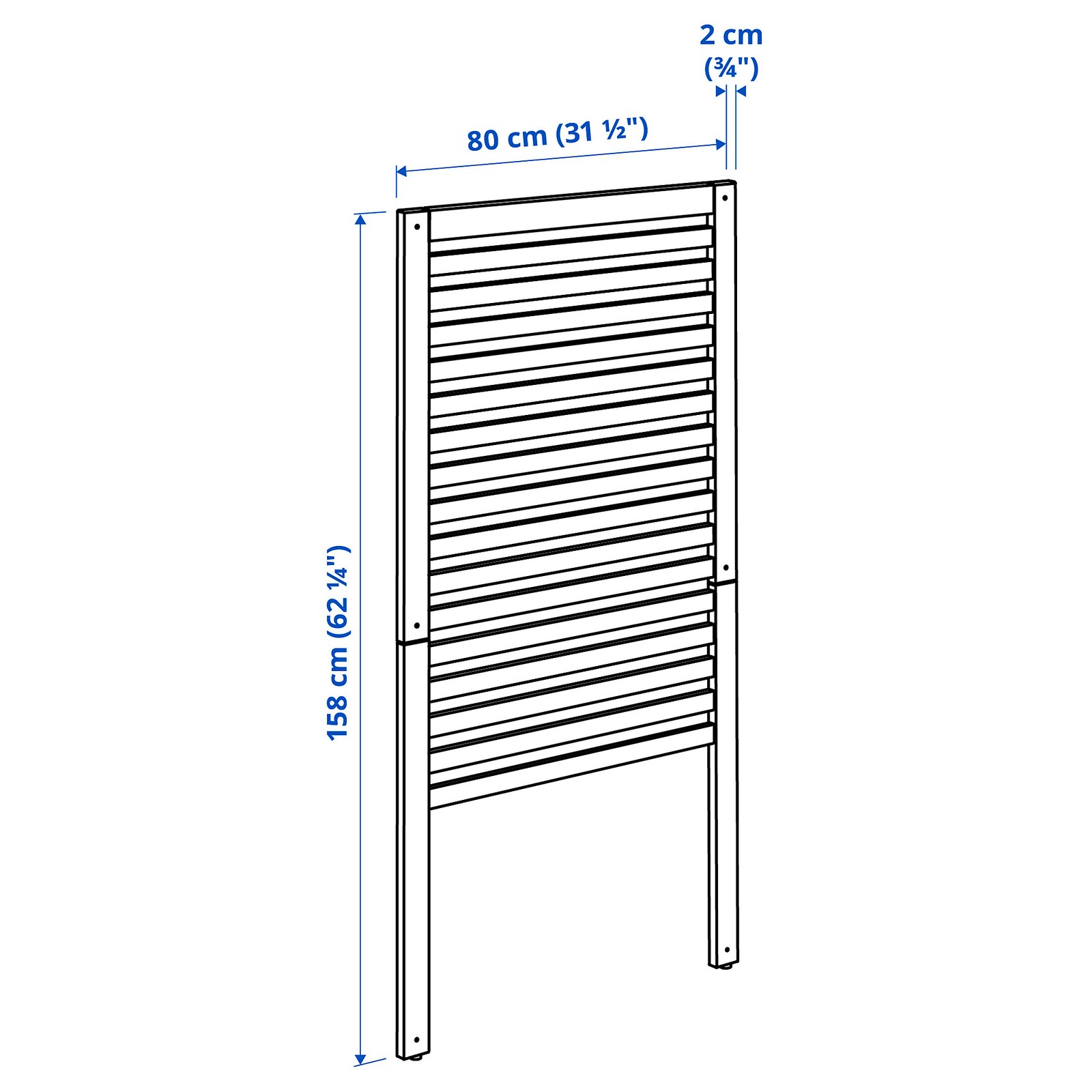 ÄPPLARÖ Wall panel, outdoor, brown stained brown IKEA