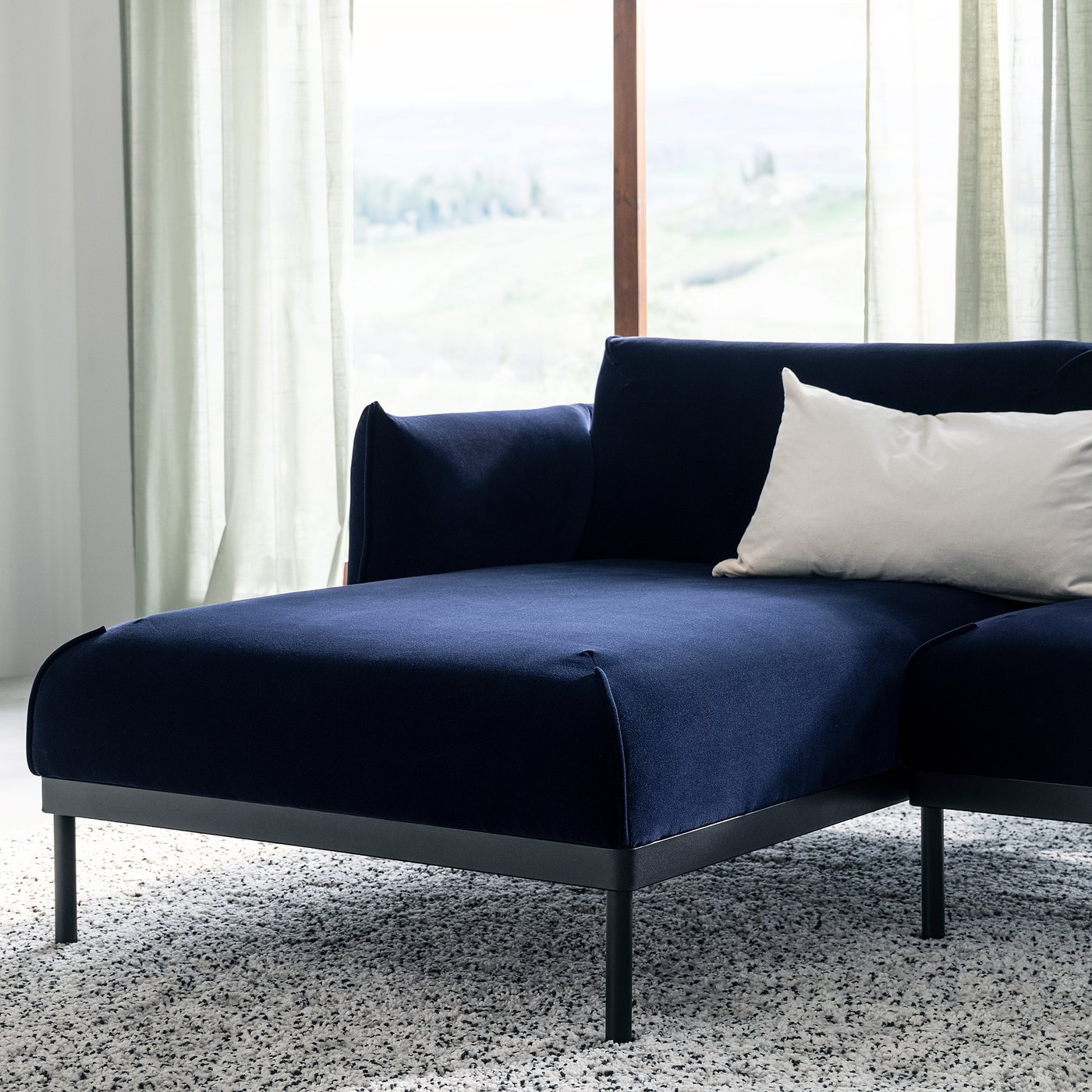 Chaise section, Djuparp dark blue 2