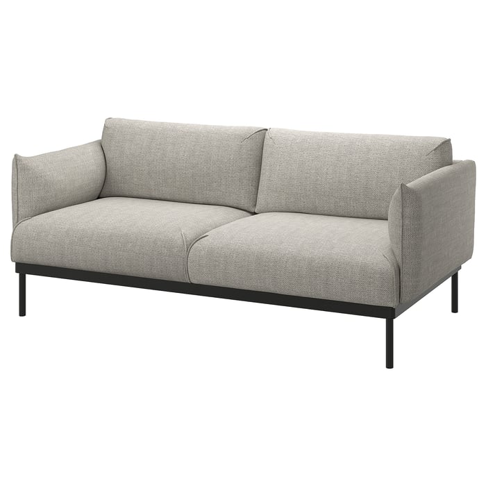 ÄPPLARYD loveseat, Lejde light gray IKEA
