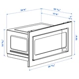 ÄSKEBO Built-in microwave, Stainless steel, 30 "