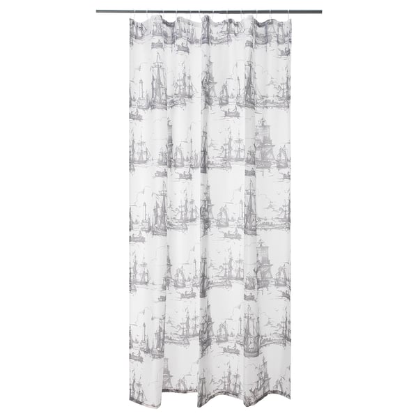 Aggersund Shower Curtain Gray Ikea