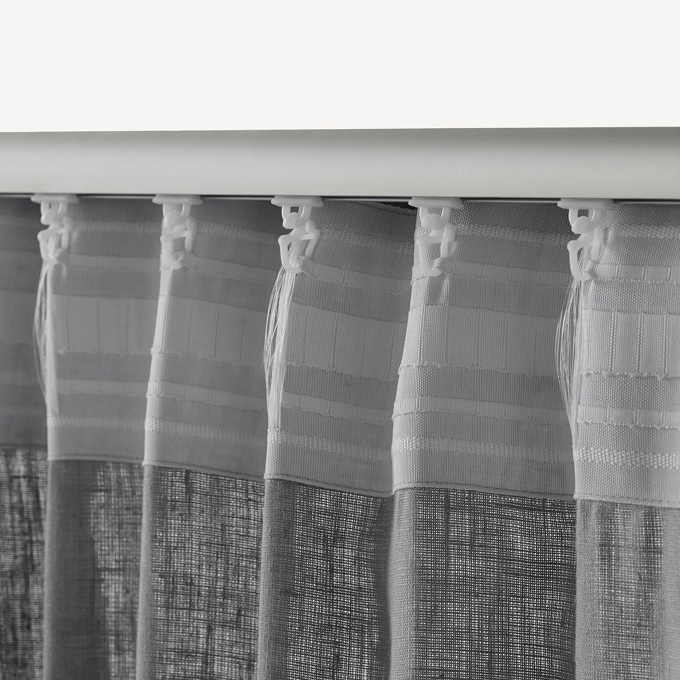 AINA Curtains, 1 pair, dark gray, 57x98" IKEA