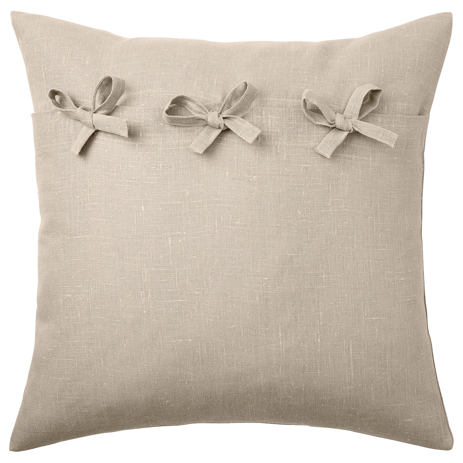 AINA Cushion cover, beige, 20x20" IKEA