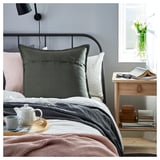 AINA Cushion cover, gray-green, 26x26 "
