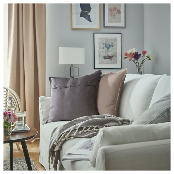 AINA Cushion cover, gray, 26x26 "