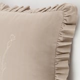 ÅKERNEJLIKA Cushion cover, beige/embroidery, 20x20 "