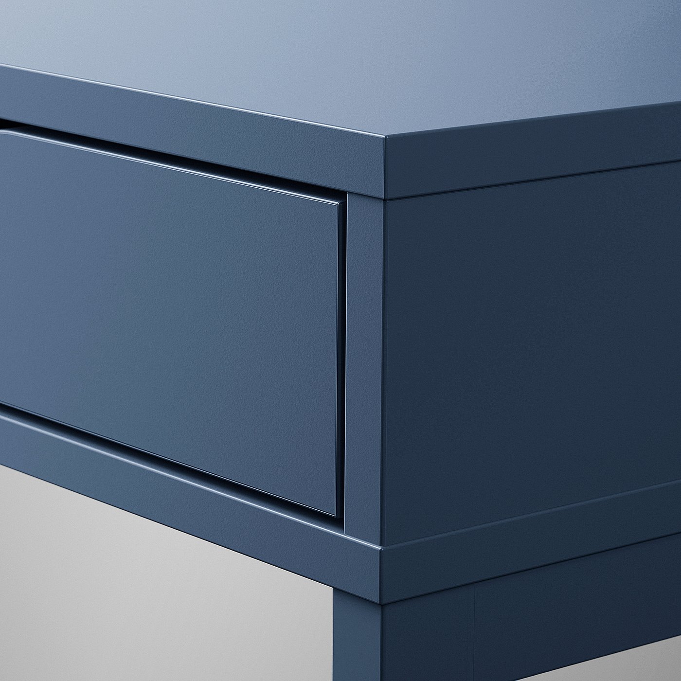 IKEA　机　青 ALEX desk, black-blue, 52x227/8