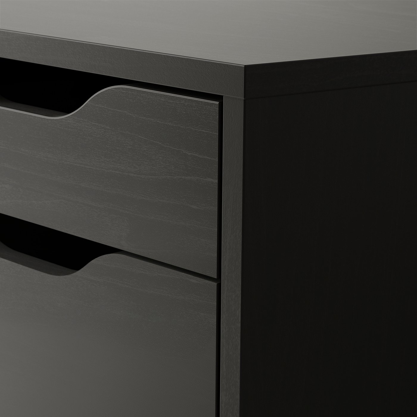 ALEX drawer unit, black-brown, 141/8x195/8